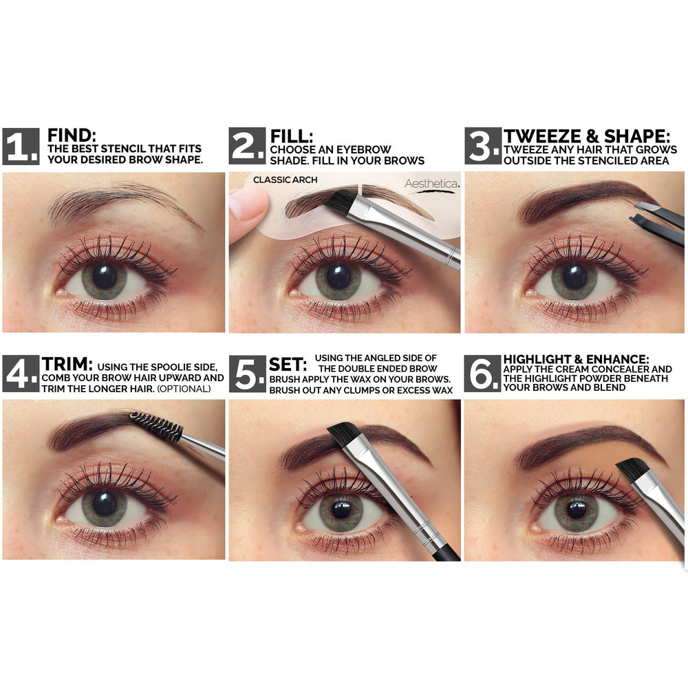 Aesthetica Brow Wax Setting to lock in brow shapes and hold.