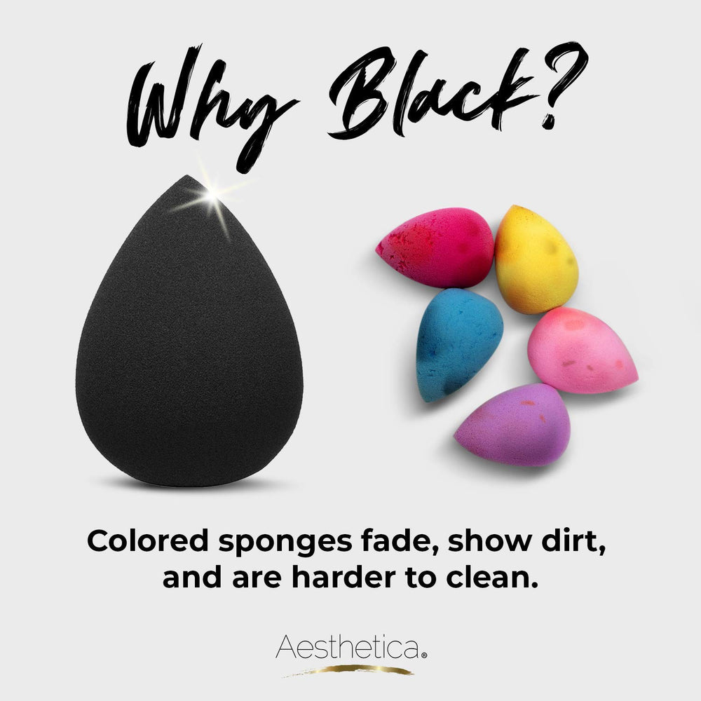 Aesthetica Cosmetics edge-less-design-sponge delivers seamless, airbrushed-like finish.