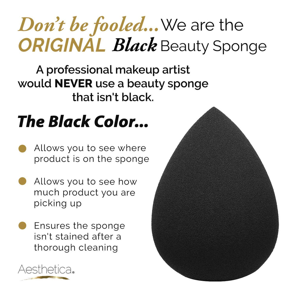 Aesthetica Cosmetics latex-free vegan sponge for smooth, even coverage and quick cleanup.