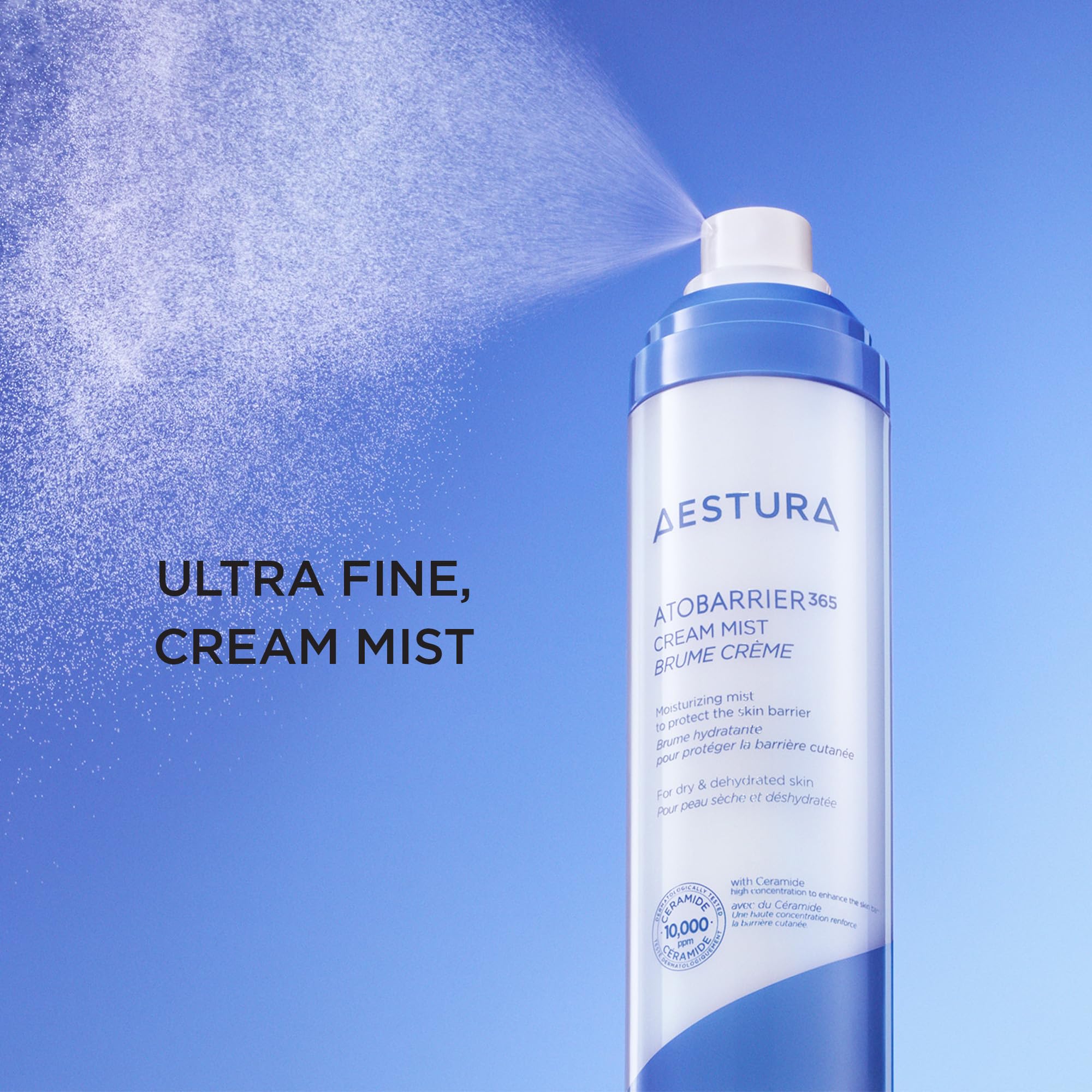 AESTURA ATOBARRIER365 packaging highlights fragrance-free and dermatologist-tested safety