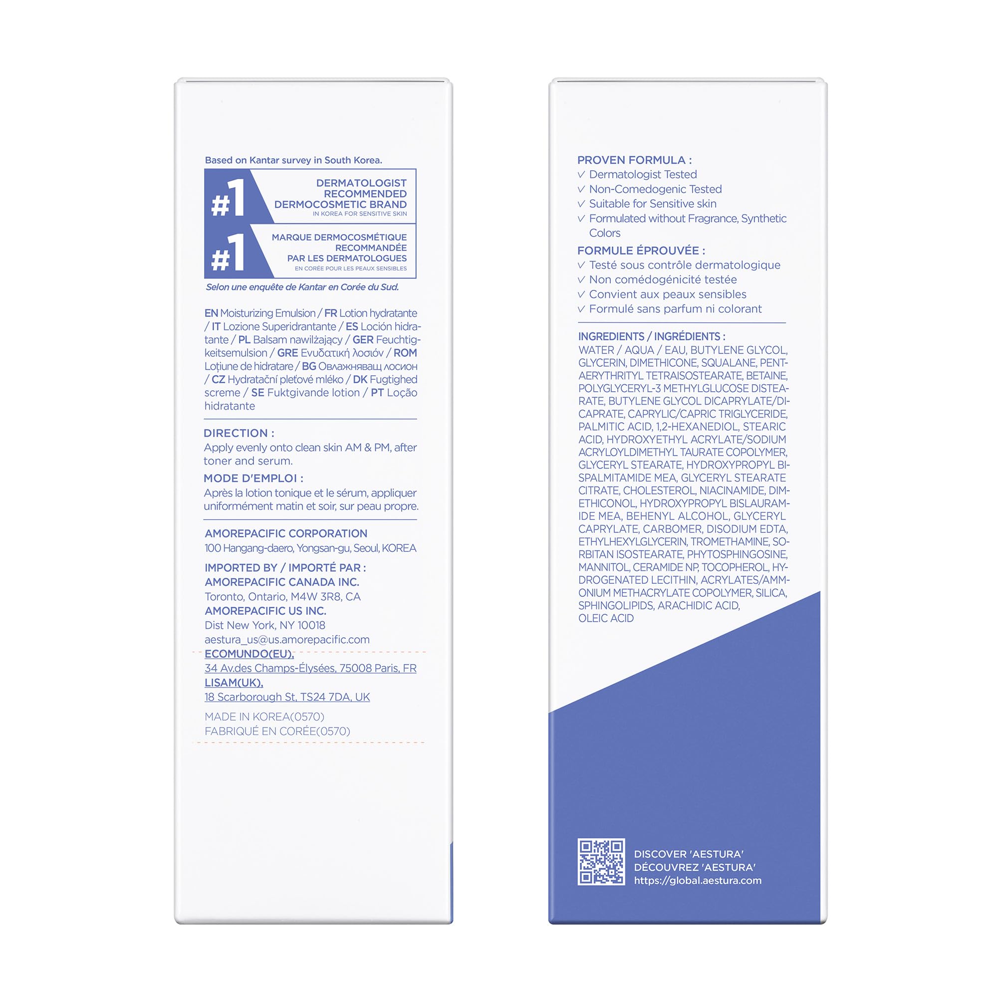 Sensitive-skin friendly safety badge on packaging.