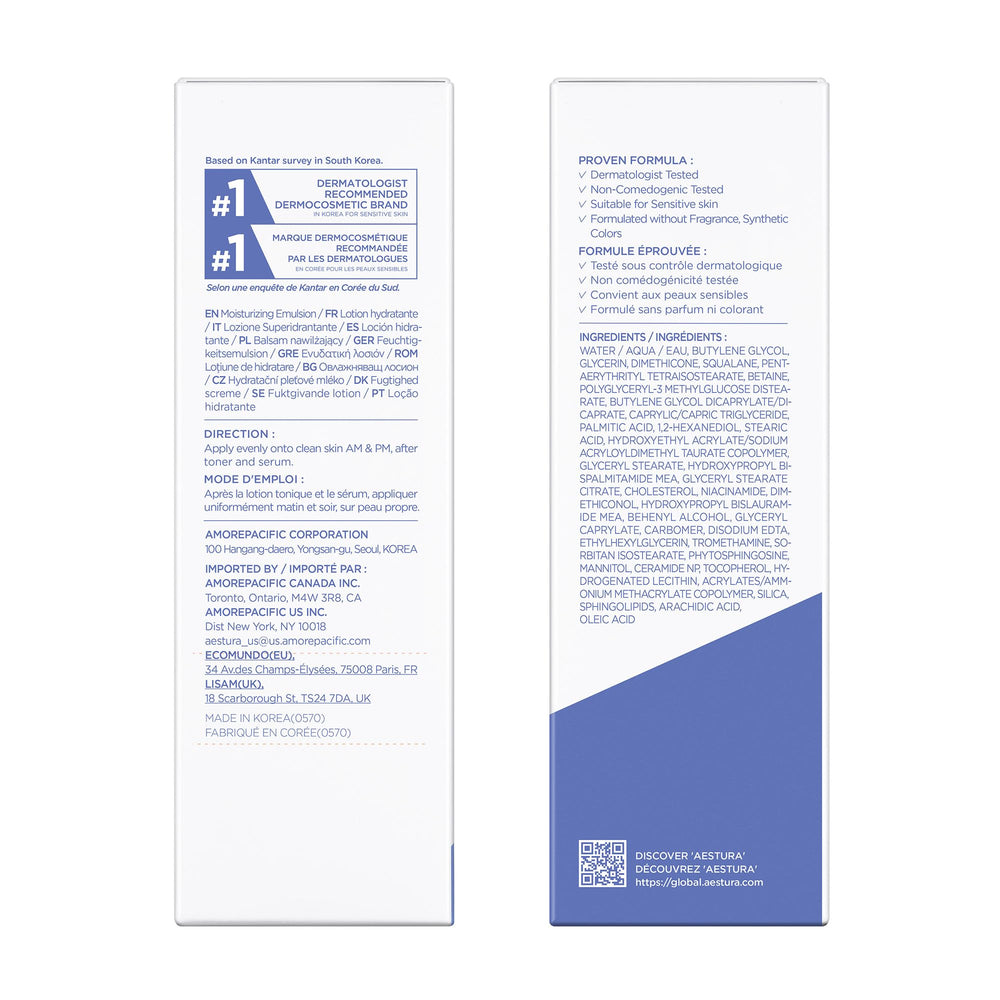 Sensitive-skin friendly safety badge on packaging.