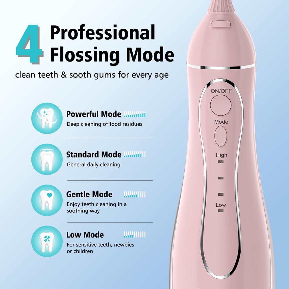Aetiovek Leominor Flosser IPX7 waterproof design for bathroom use.
