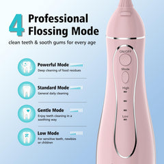 Aetiovek Leominor Flosser IPX7 waterproof design for bathroom use.