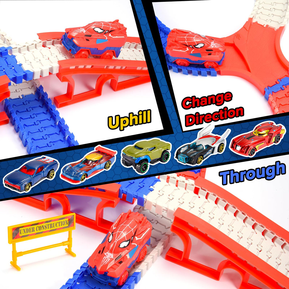 Aetyni Spider track traffic signs guide imaginative racing scenarios.