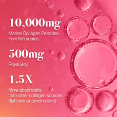 ACF Japan Tsubaki Ageless label closeup highlighting 10,000 mg MCP-EX collagen peptides