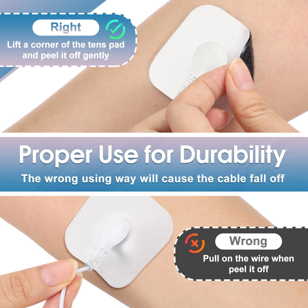 AFDEAL pad tab design shown for easy removal.