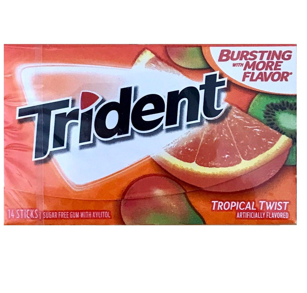 Affectionary Trident Bubblegum pack, kid-friendly chew for busy days.