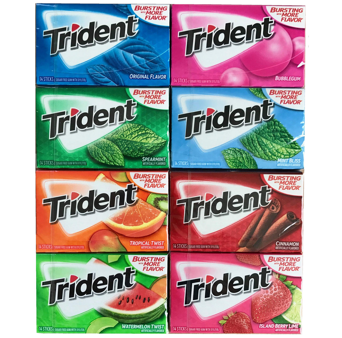 Affectionary Trident gift box front, ready for gifting.