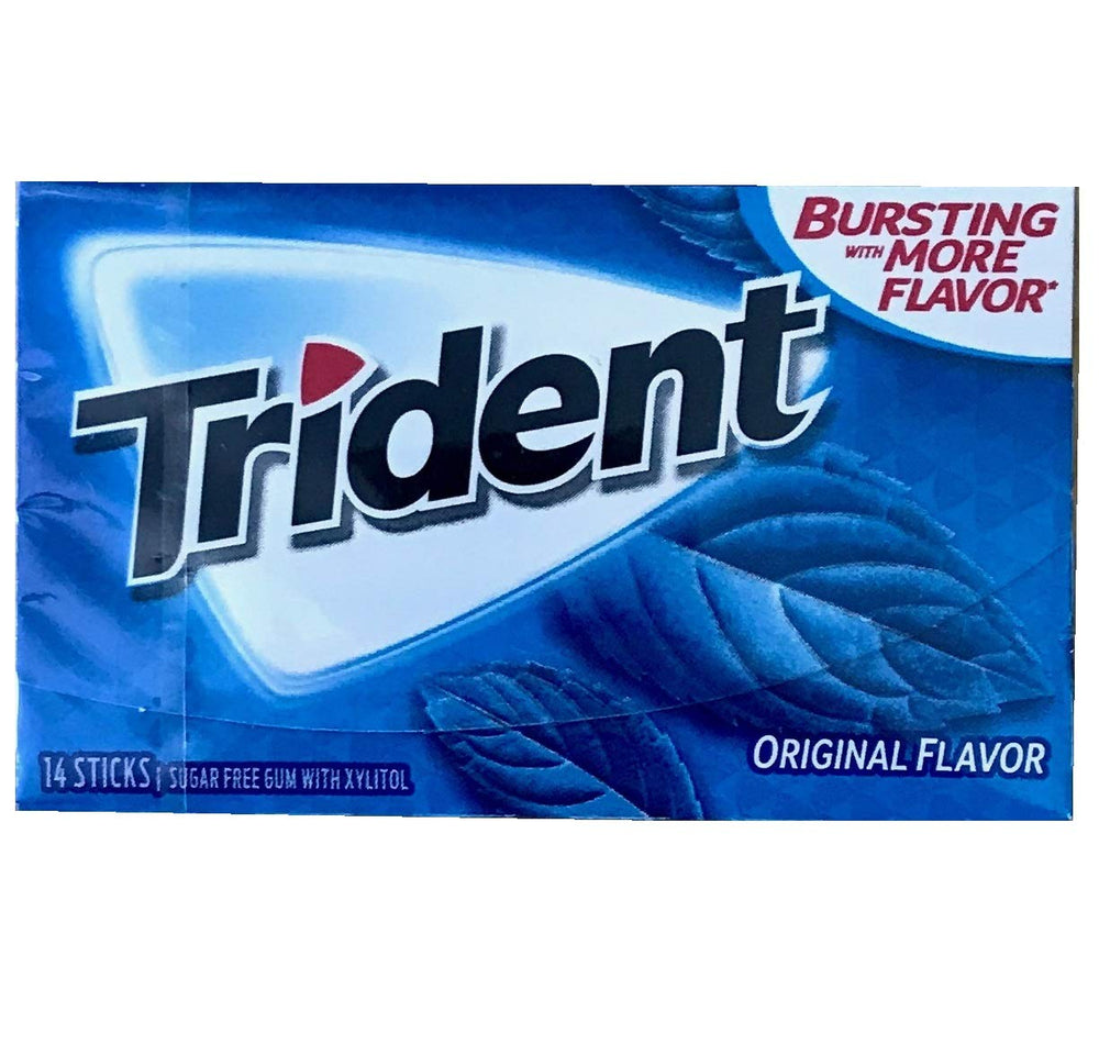 Affectionary Trident variety flavors collection, eight-pack assortment.