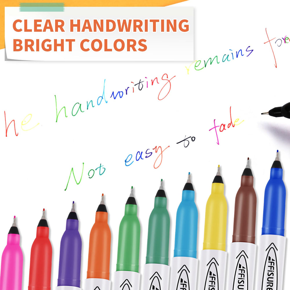 Affisure multi-surface markers suitable for DIY, school, and office projects.