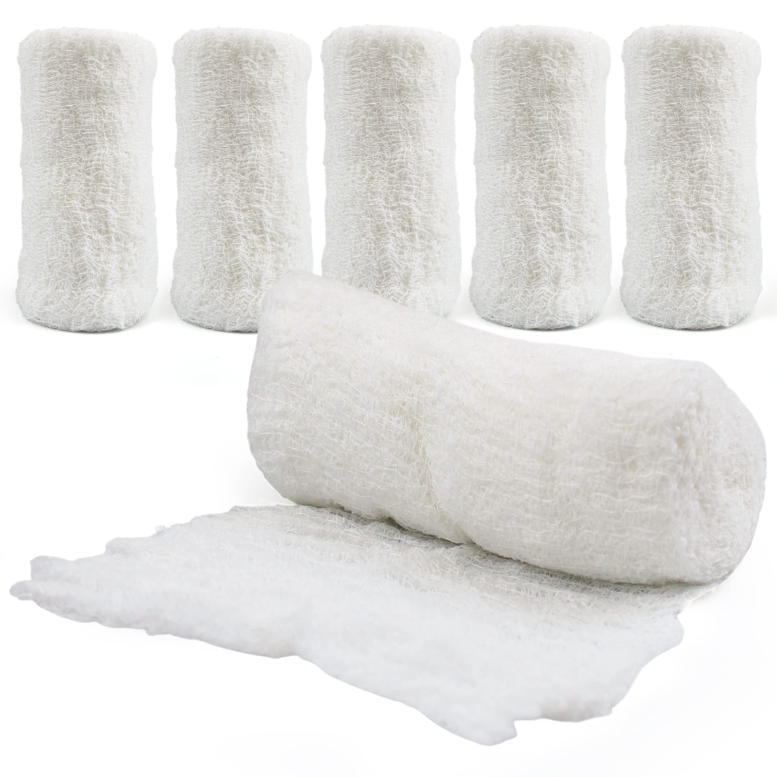 Affordtex gauze roll 6-ply sterile with open weave for breathable wound care