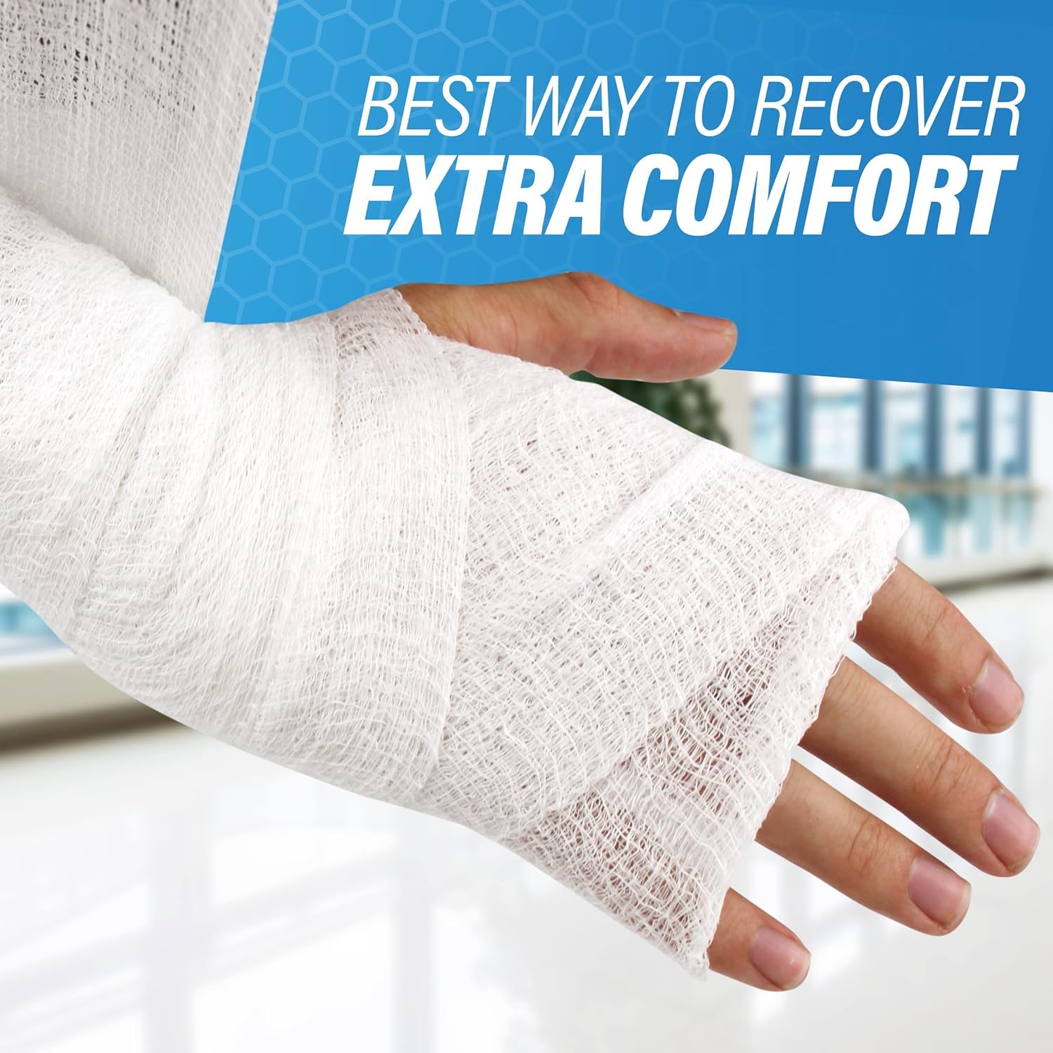 Affordtex latex-free gauze bandage for sensitive skin