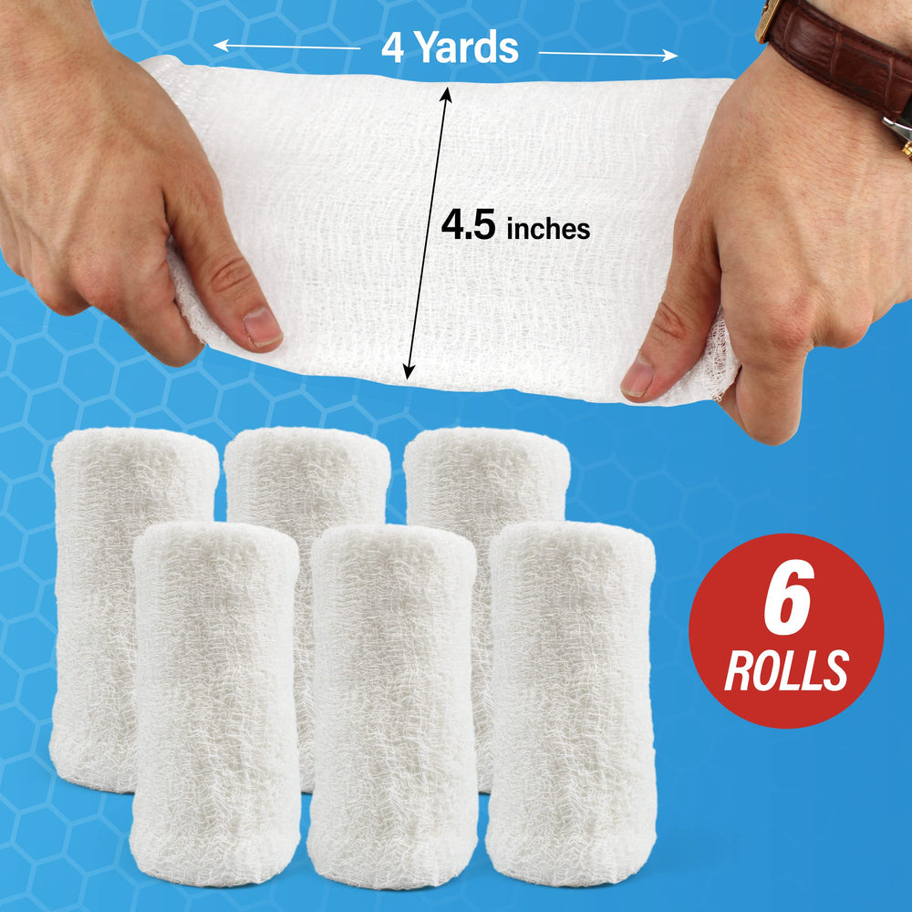 Affordtex six-roll pack gauze for versatile wound care
