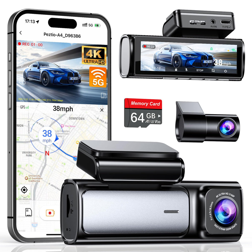 Affver 4K front dash cam capturing broad daytime footage for clear evidence