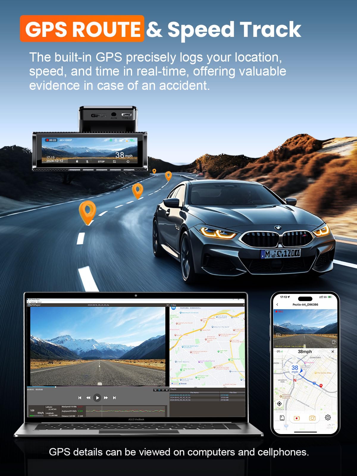 Affver 5GHz WiFi with app for fast video transfer and review