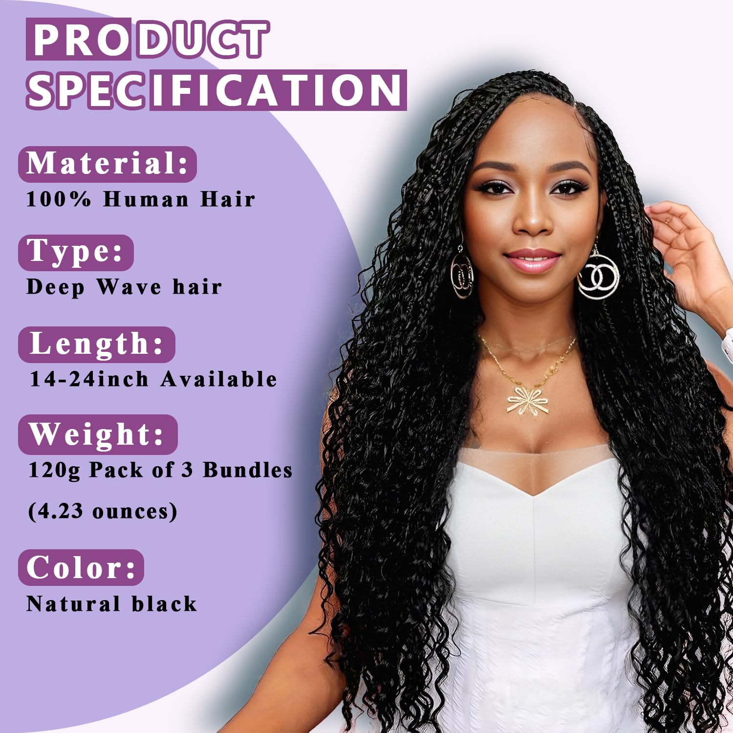 Afihond bohemian curls bulk hair ready for crochet and box braids