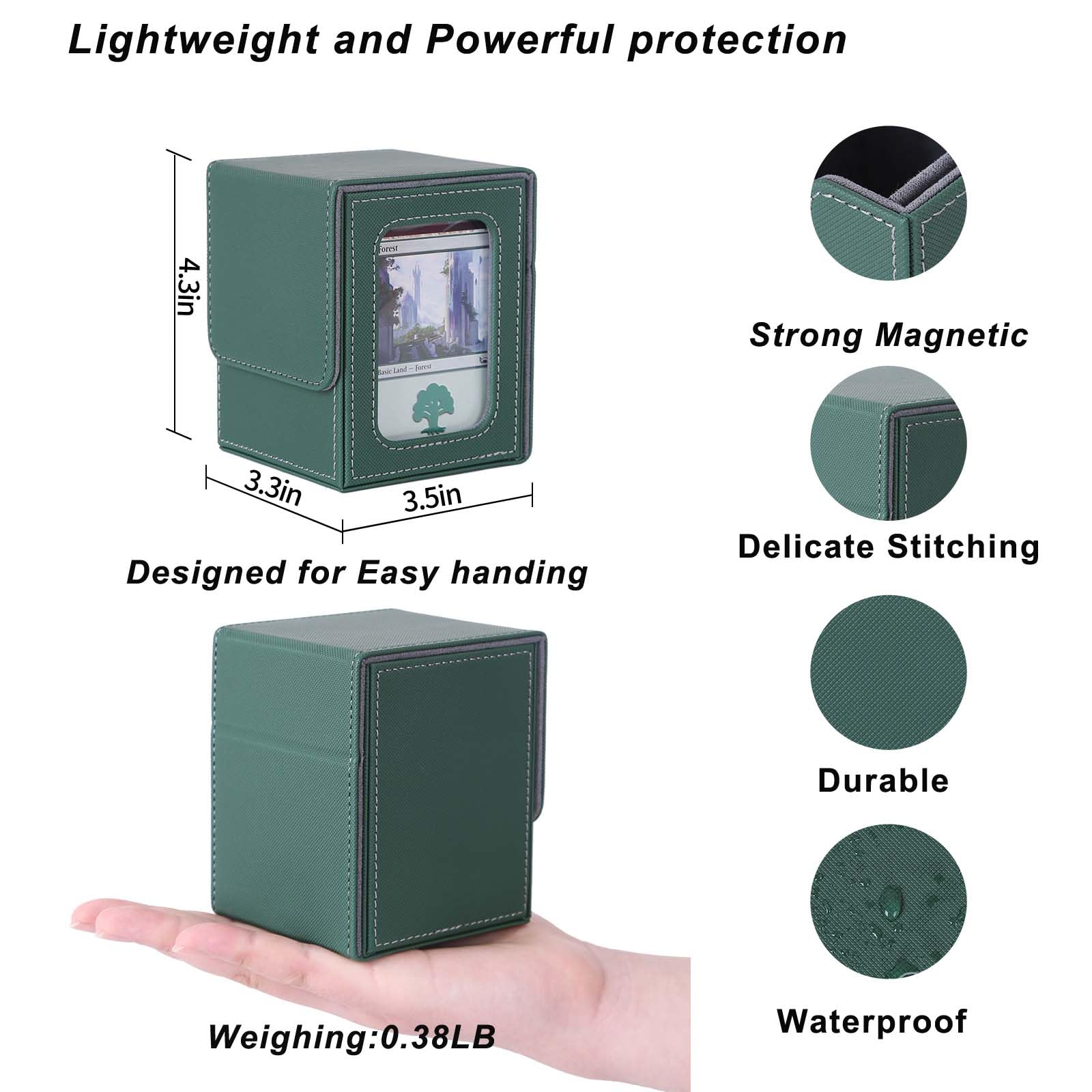 AFIING microfiber interior cushions cards and prevents scratches