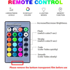 AFINSEA 16 colors and 4 brightness levels tailor mood and lighting.