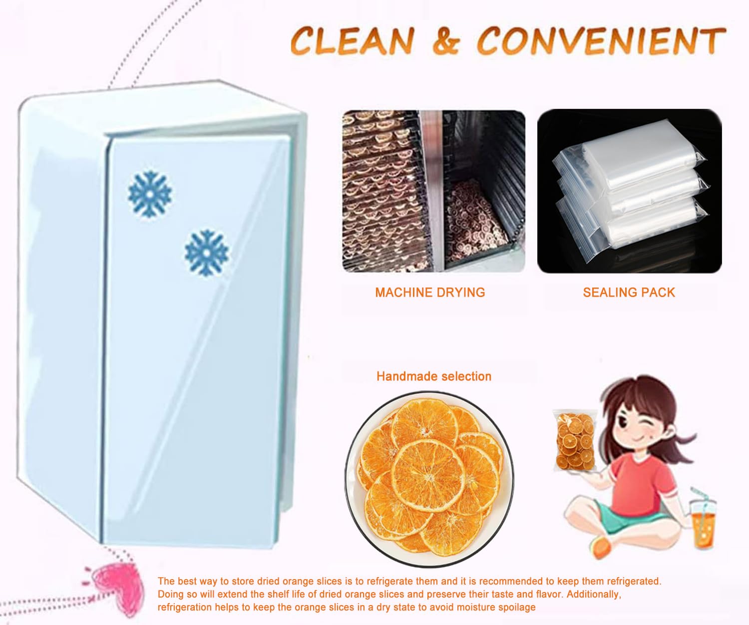 AFKCCPD orange slices in tea infusion setup for natural citrus flavor.