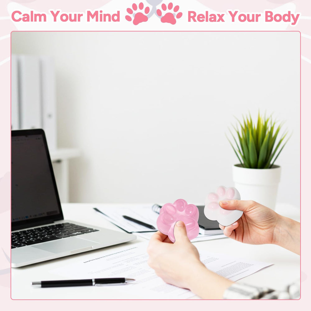AFKLMNE Taba Paw pink 2-pack showing value-packed stress relief for adults