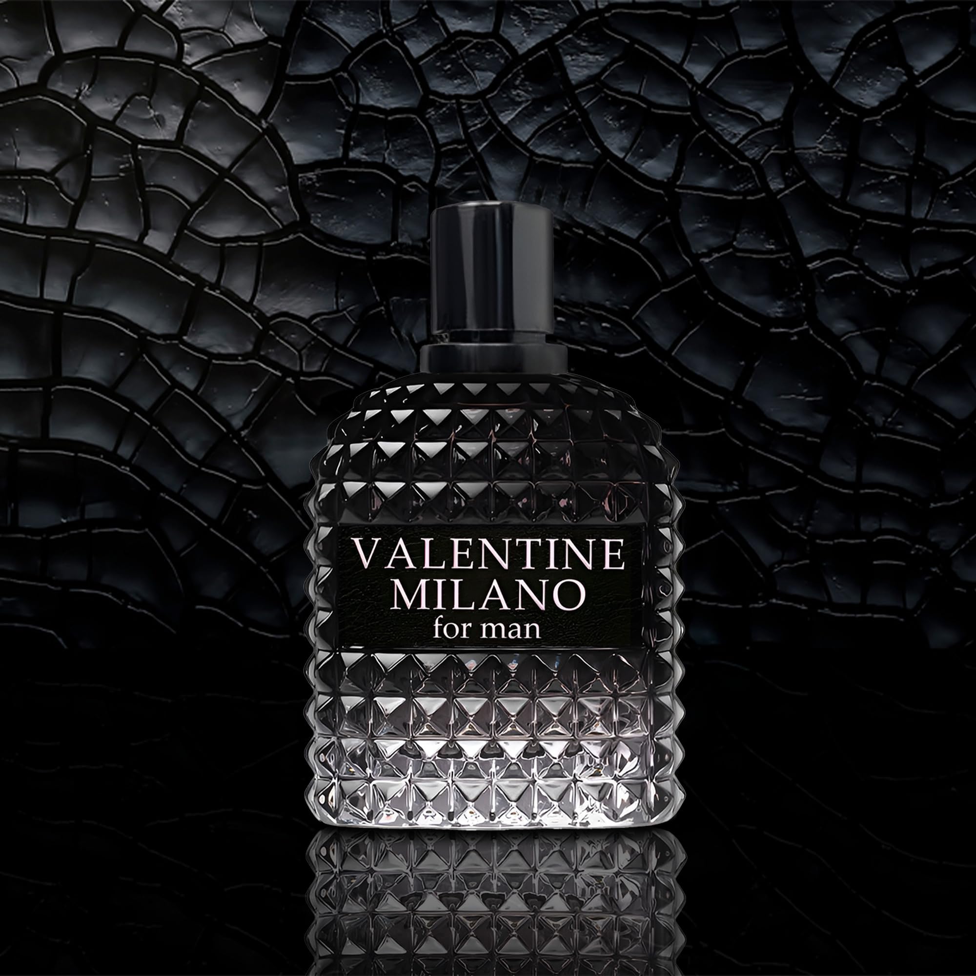 AFLUXE Valentine Milano bottle side—bold profile suitable for office and night out