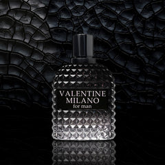 AFLUXE Valentine Milano bottle side—bold profile suitable for office and night out