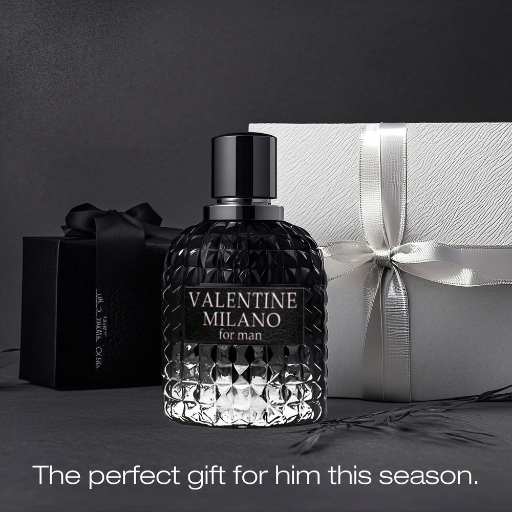 AFLUXE Valentine Milano brand logo—signature aroma identity in your grooming collection