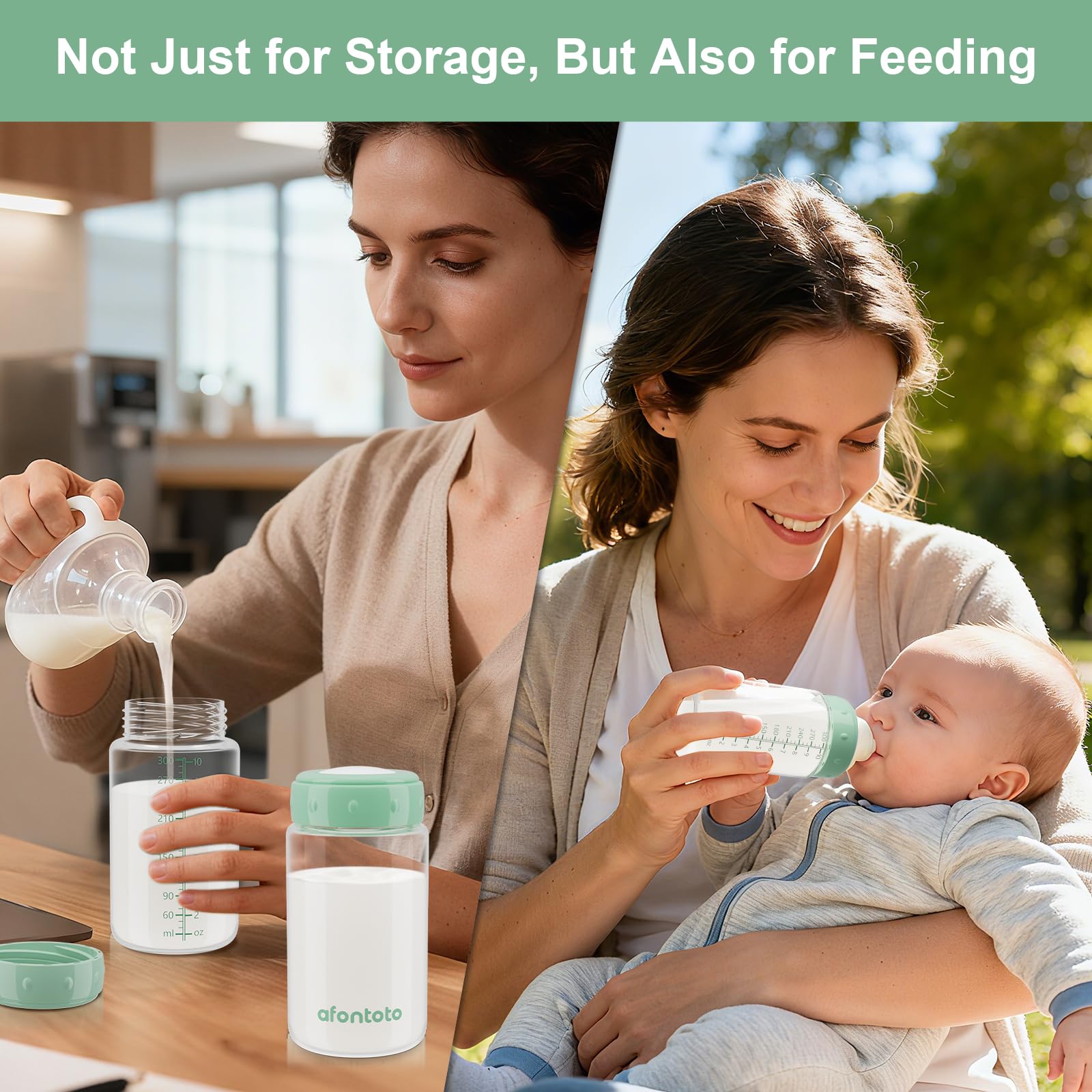 afontoto dishwasher-safe bottle simplifies cleaning for busy moms.