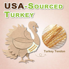 Afreschi Tendon de Dinde, sans additifs, option hypoallergénique.
