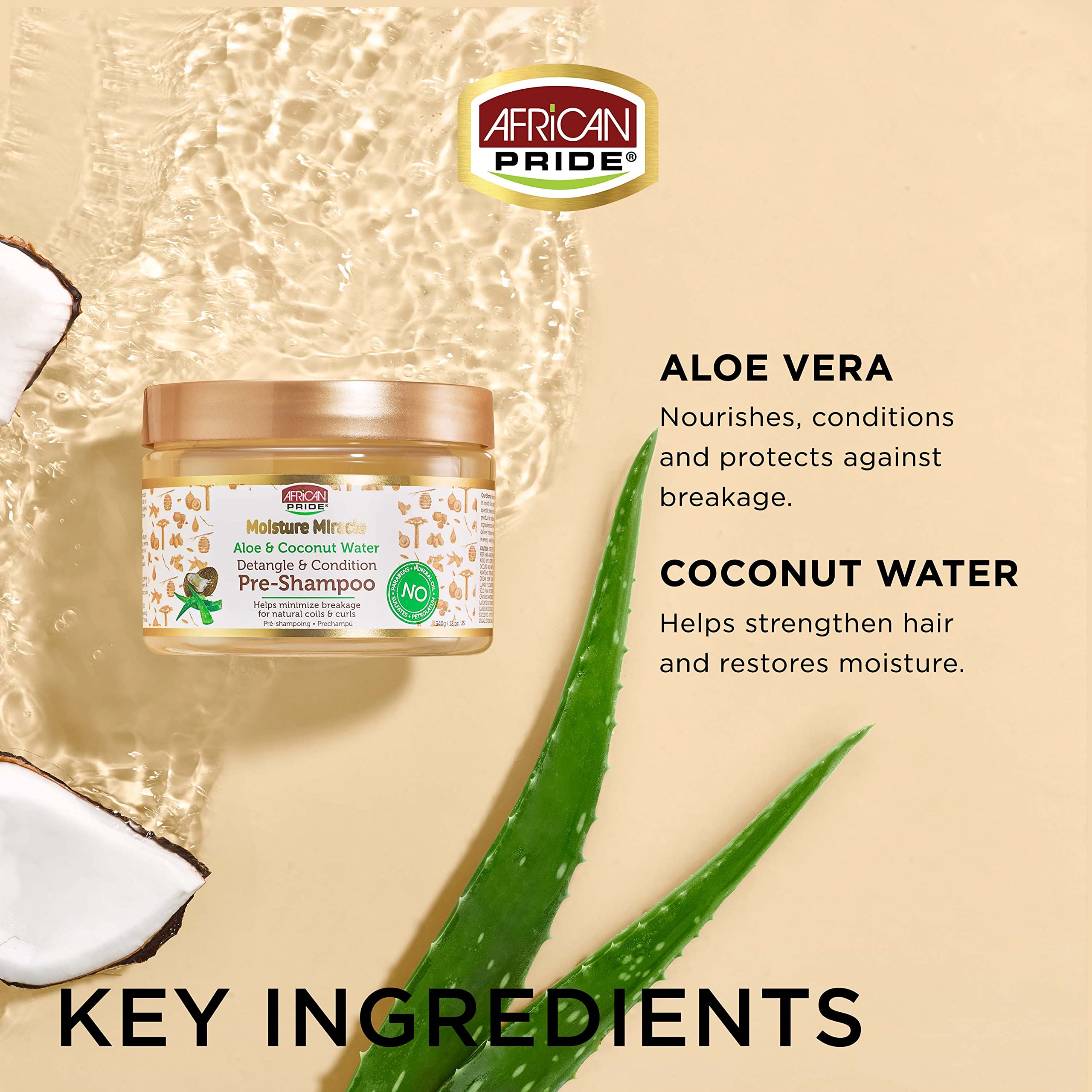 African Pride Moisture Miracle nourishing-conditioner bottle — detangles and restores moisture.
