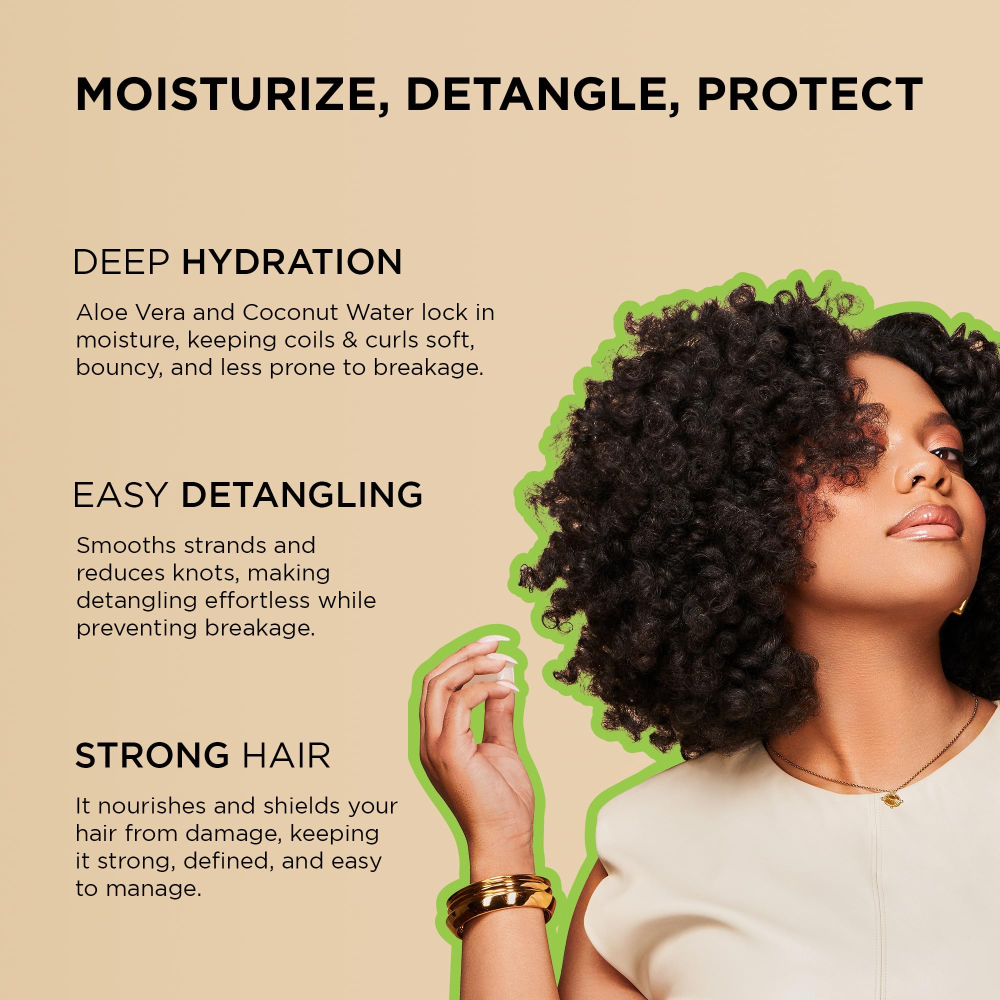 Close-up of African Pride Moisture Miracle packaging highlighting natural ingredients.