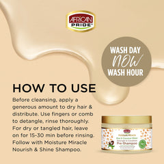 African Pride Moisture Miracle sulfate-free badge — color-safe care for vibrant curls.