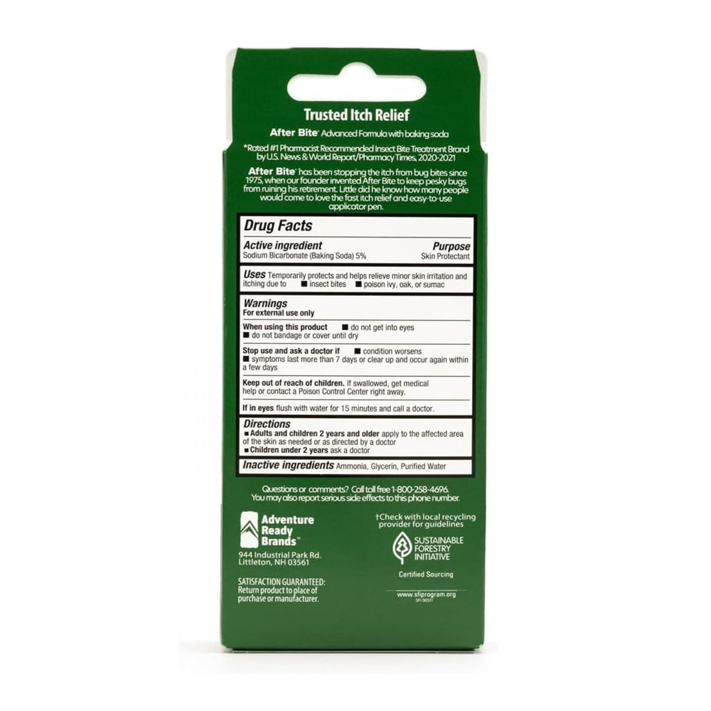 After Bite Itch Eraser pen application on skin for quick relief
