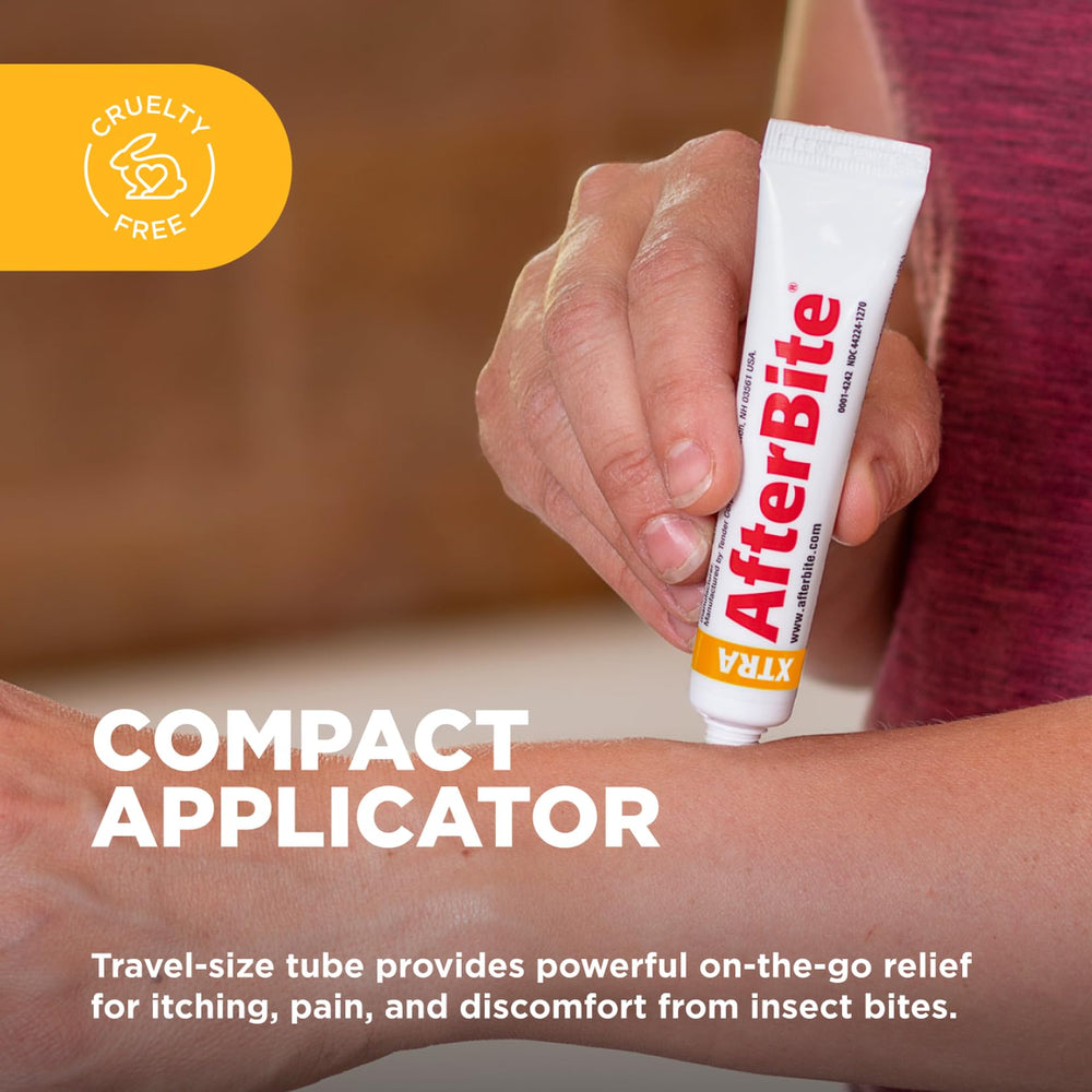 Travel-tube shown as a compact gel for pocket packs