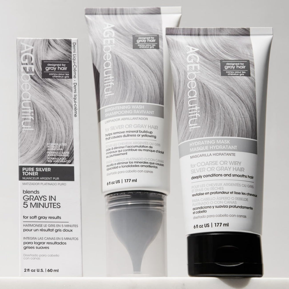 AGE beautiful Color-safe hair care packaging communicates gentle color protection
