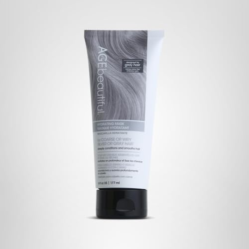 AGE beautiful Radiant silver hair after mask looks healthier and more manageable