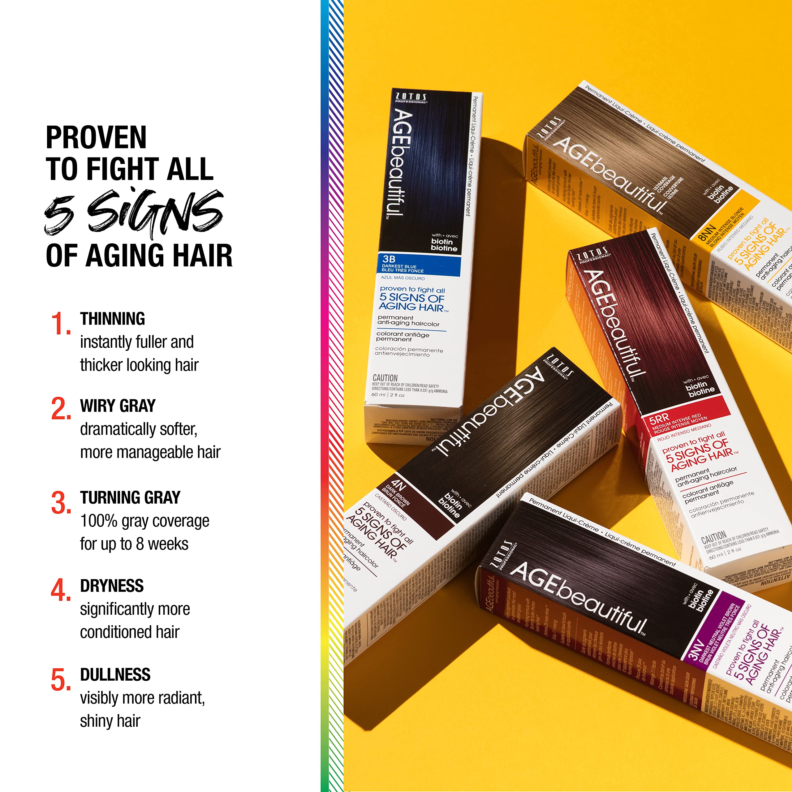 AGEbeautiful 100% gray coverage for mature hair