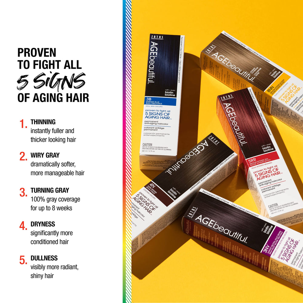 AGEbeautiful 100% gray coverage for mature hair