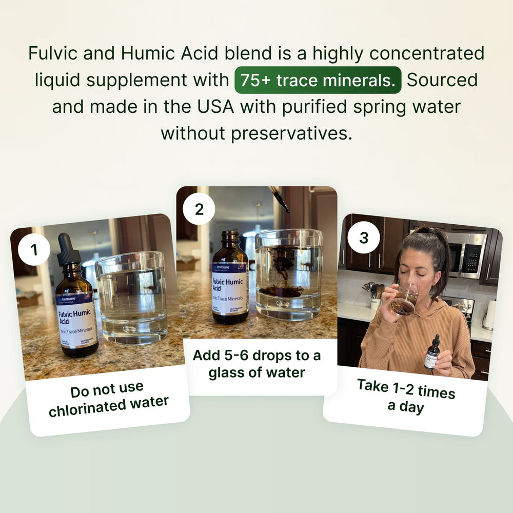 AgeImmune Fulvic Humic Liquid Energy Boost suggests natural energy.