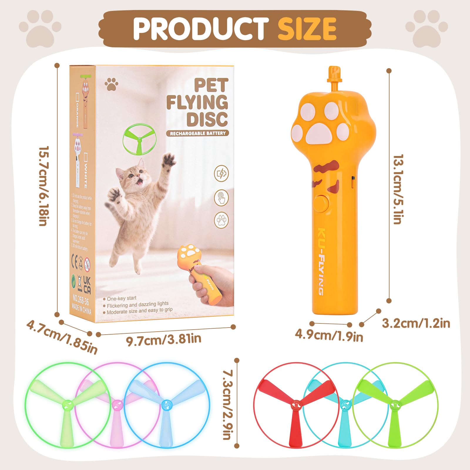 AGIFTMIND flying disc classic offers lightweight, safe play for smooth indoor fetch.