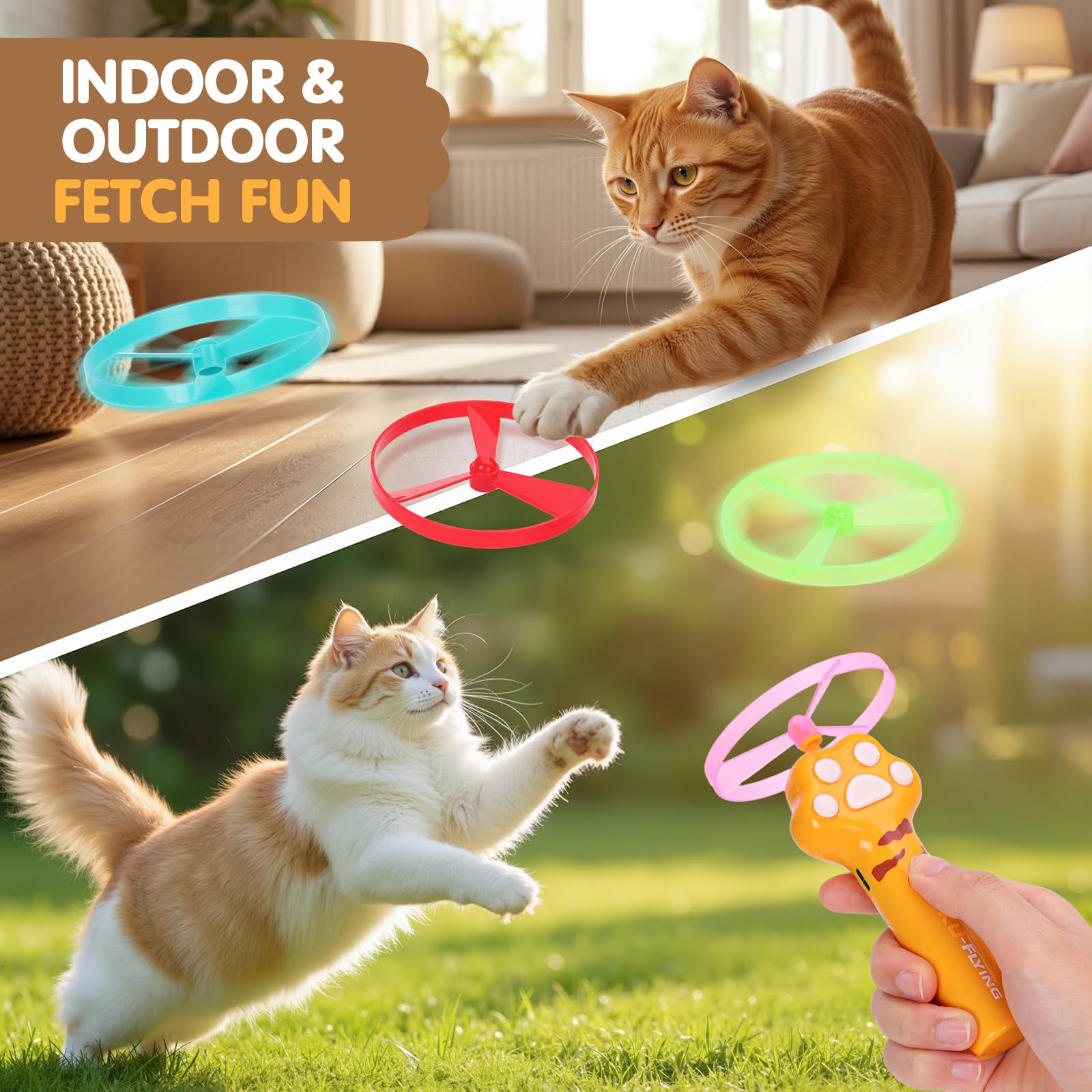 AGIFTMIND paw-shaped launcher with LED lights enhances focus during play.