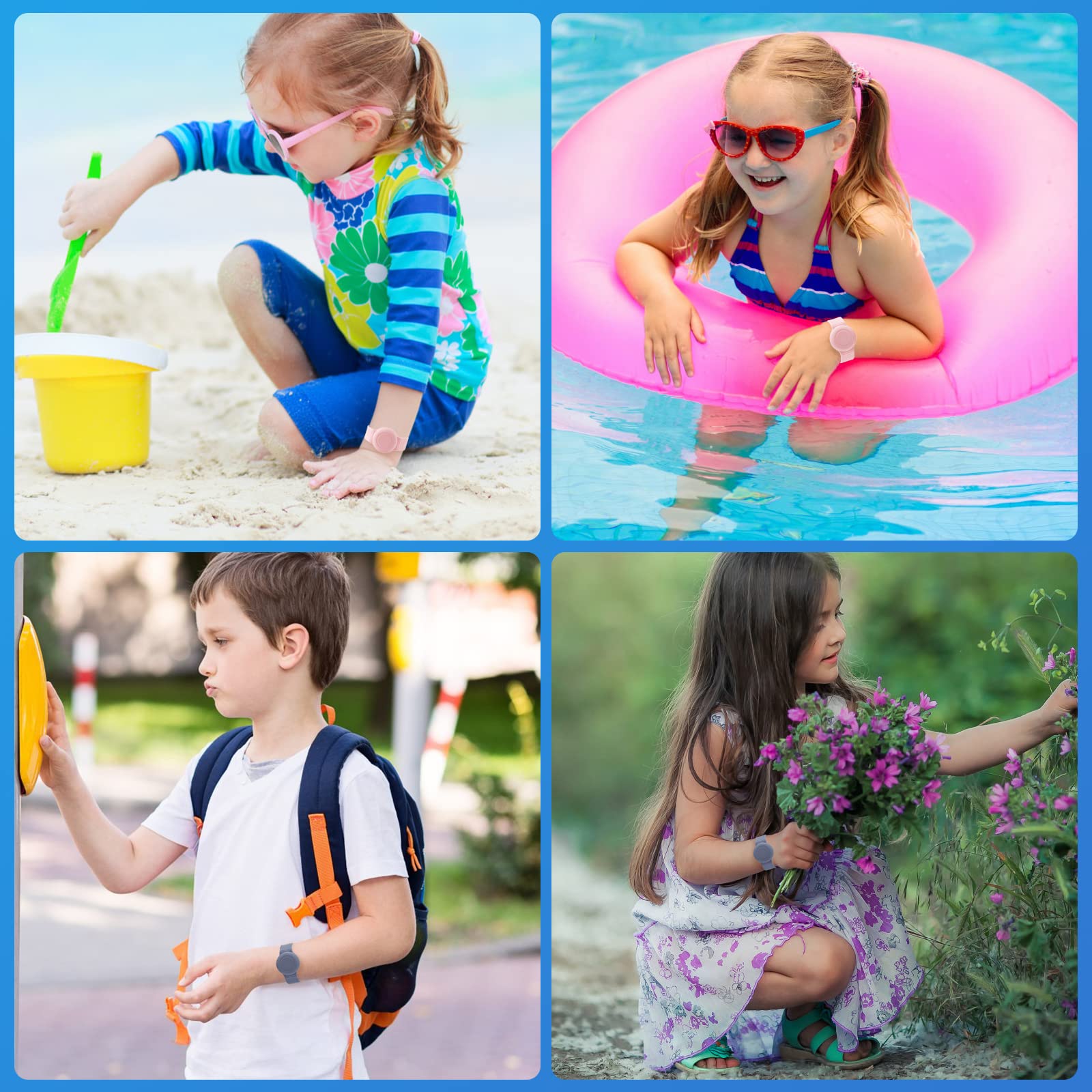 AGMZ kid-friendly fit range supports 4.5–7.5 inch wrists.