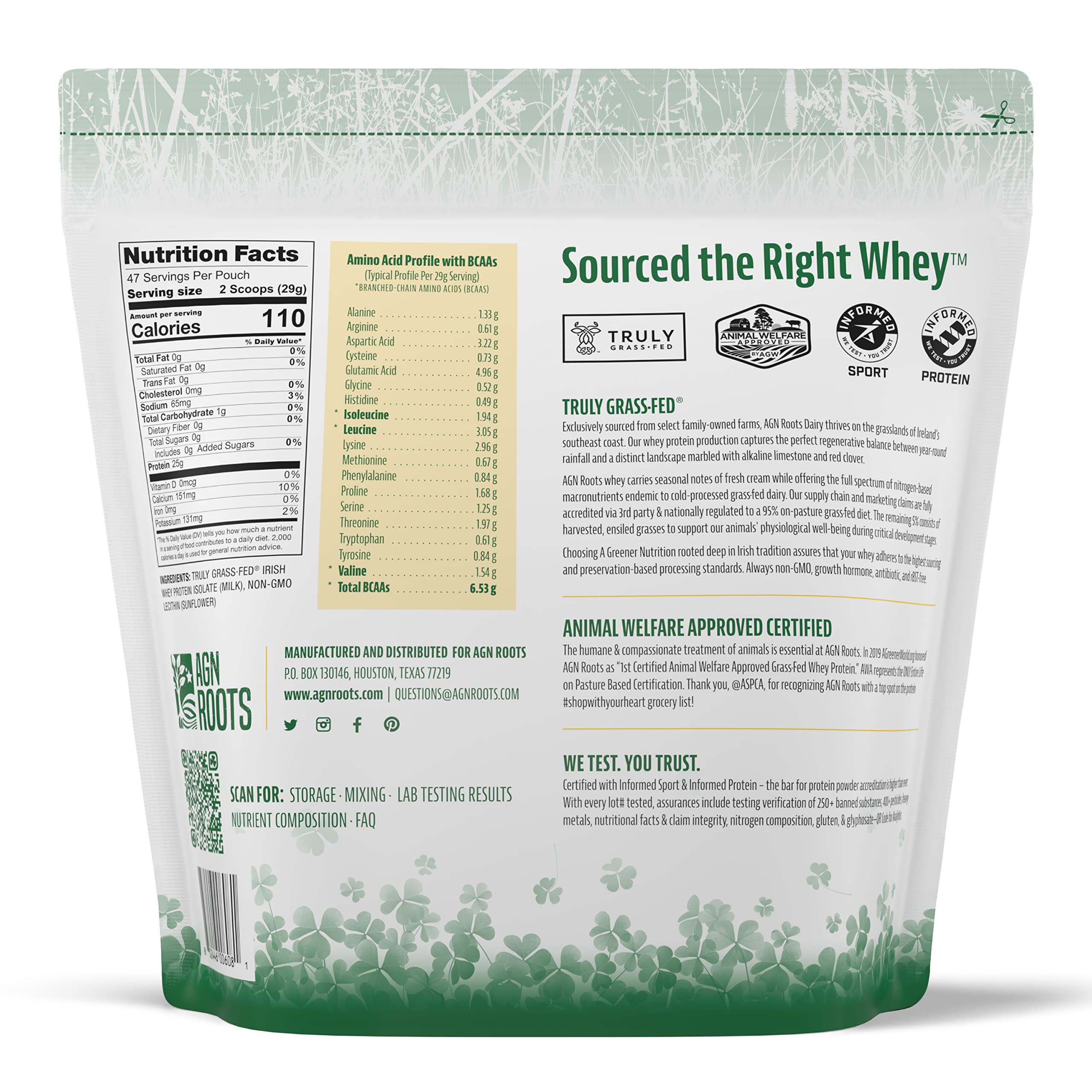 AGN Roots cold-processed whey isolate preserves nutrients for high quality protein