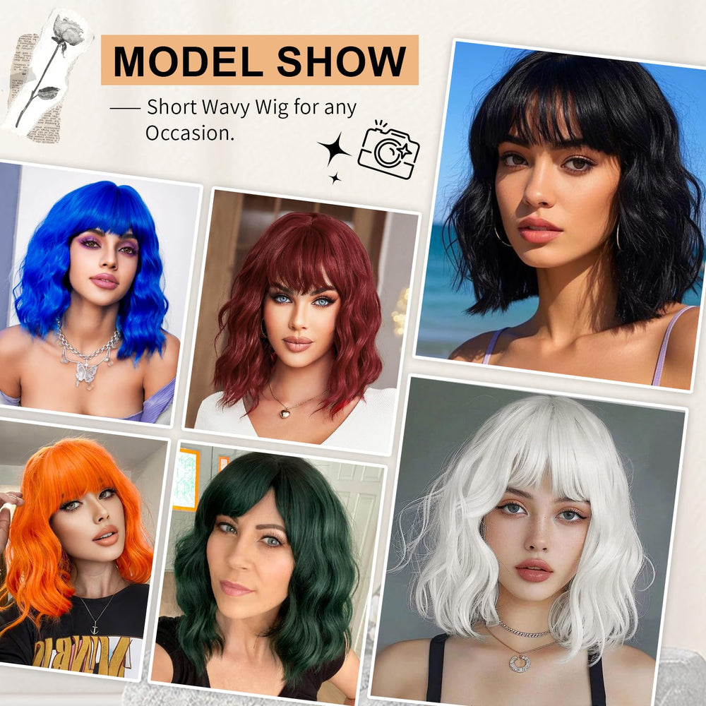 AGO Colorful cosplay wig suitable for parties, events, or daily fun