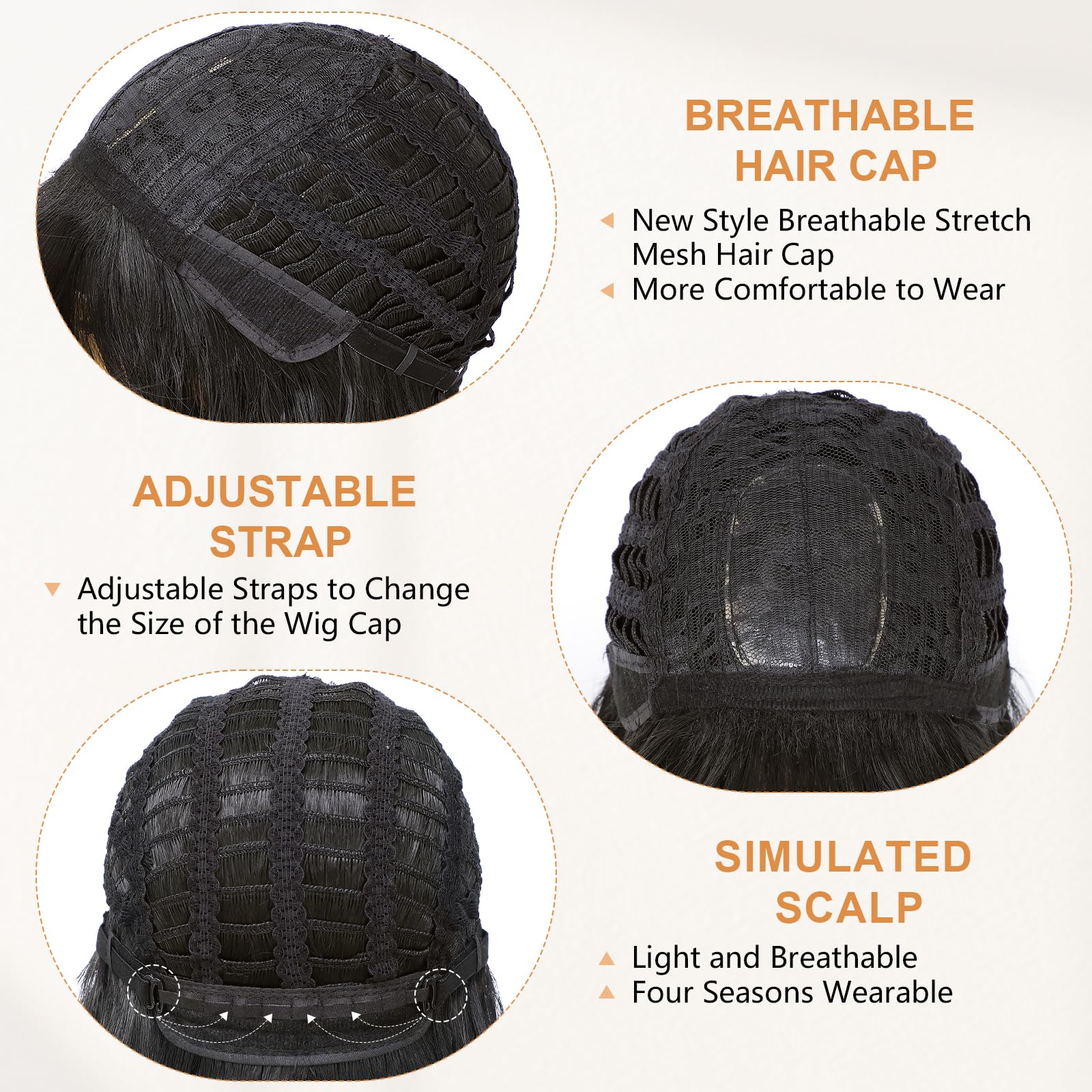 AGO Daily-use wig offers easy detangling and low shedding