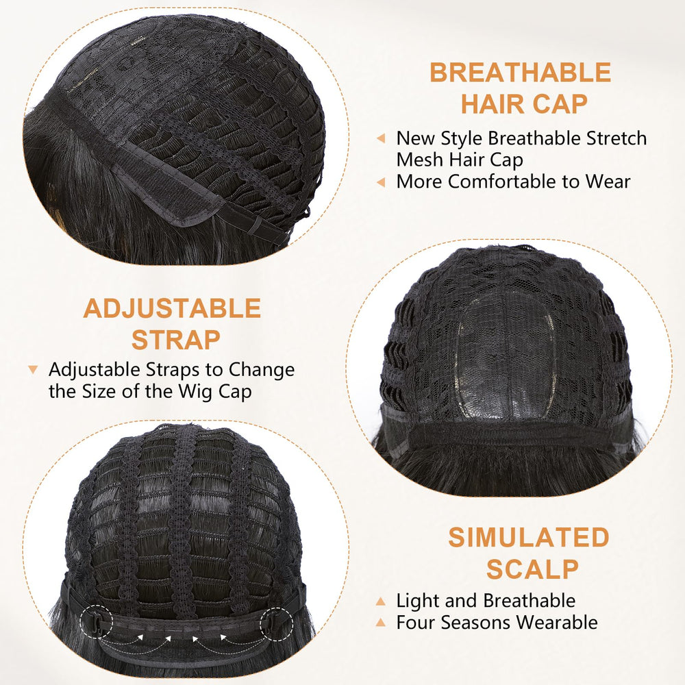 AGO Daily-use wig offers easy detangling and low shedding