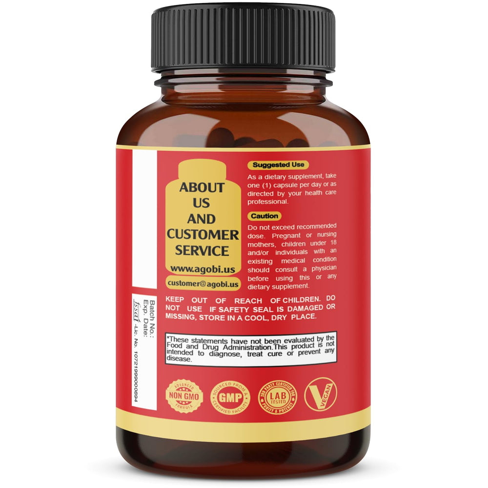 Allergen-free and gluten-free labeling on Agobi packaging supports dietary needs.