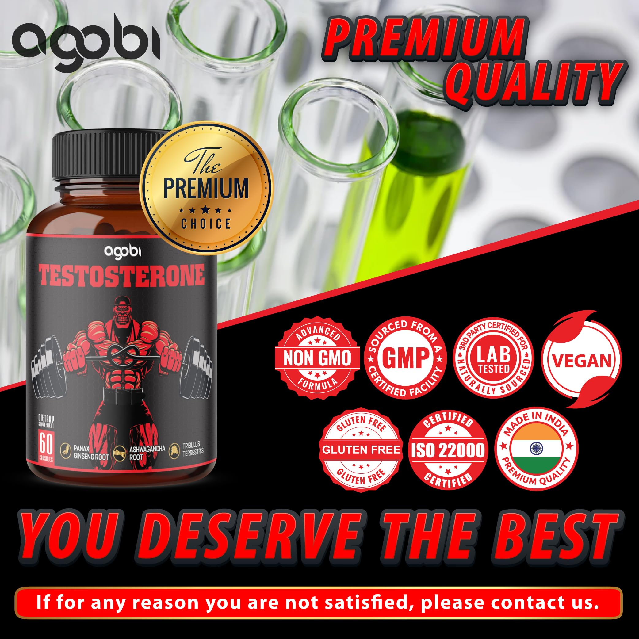 agobi gluten-free vegan label on packaging emphasizing plant-based ingredients