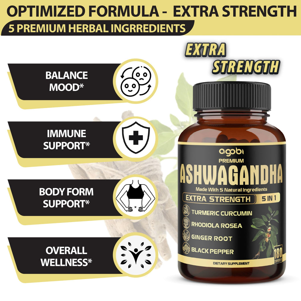 Agobi Rhodiola Rosea root extract capsules for balanced daytime energy